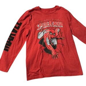 Marvel Spider-Man red long sleeve tee - BOYS youth large